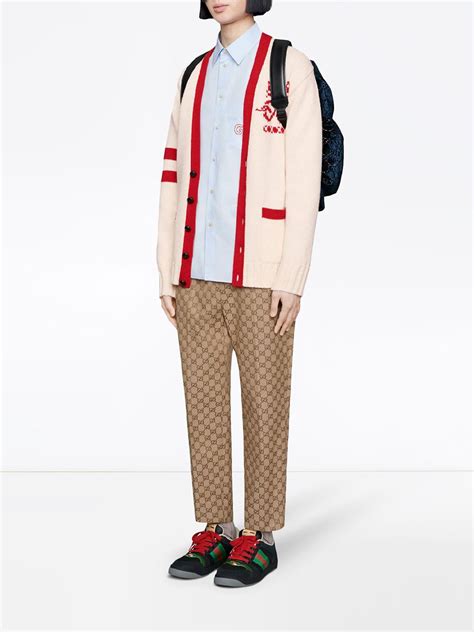 Gucci GG Print Drawstring Trousers 